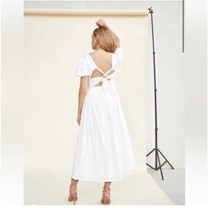 Glamorous LACE UP BACK MIDAXI DRESS‎ small